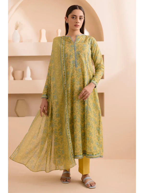 Zellbury 3-PC Digital Printed Vol 5 Unstitched Lawn Suit