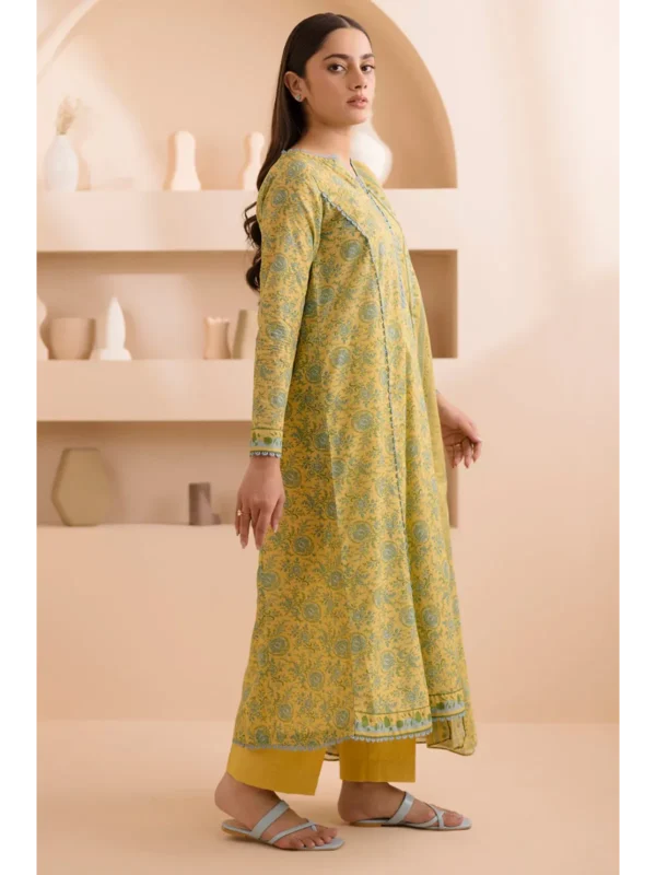 Zellbury 3-PC Digital Printed Vol 5 Unstitched Lawn Suit - Image 2