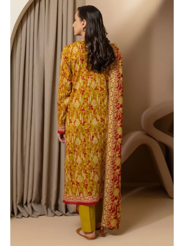 Zellbury 3-PC Digital Printed Vol 5 Unstitched Lawn Suit - Image 3