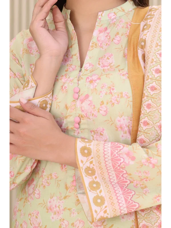 Zellbury 3-PC Digital Printed Vol 5 Unstitched Lawn Suit - Image 2