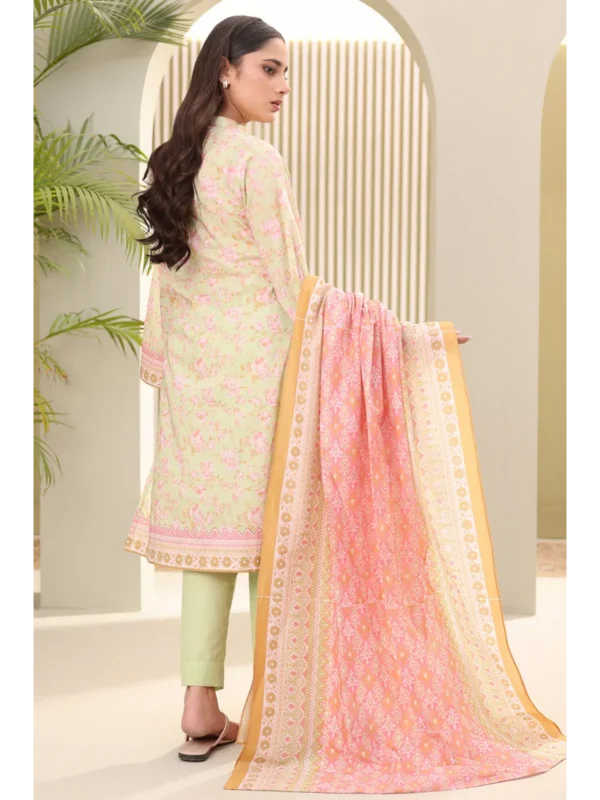 Zellbury 3-PC Digital Printed Vol 5 Unstitched Lawn Suit - Image 3