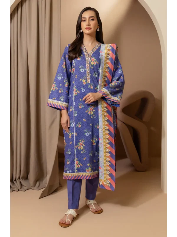 Zellbury 3-PC Digital Printed Vol 5 Unstitched Lawn Suit