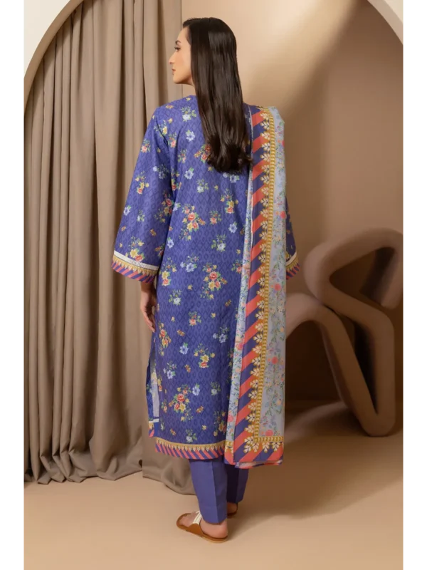Zellbury 3-PC Digital Printed Vol 5 Unstitched Lawn Suit - Image 2
