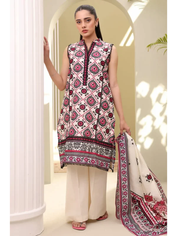 Zellbury 3-PC Digital Printed Vol 5 Unstitched Lawn Suit - Image 2