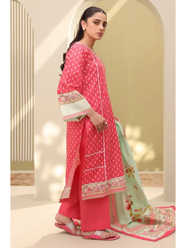 Zellbury 3-PC Digital Printed Vol 5 Unstitched Lawn Suit - Image 3