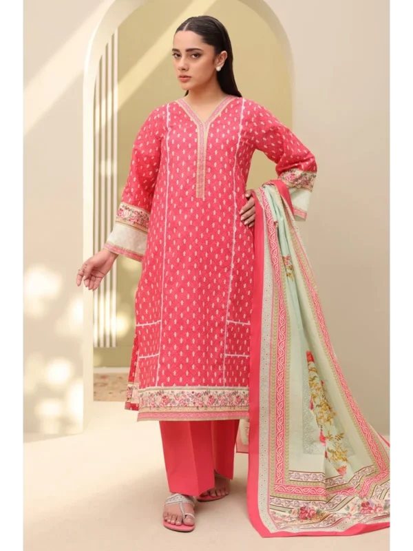 Zellbury 3-PC Digital Printed Vol 5 Unstitched Lawn Suit - Image 2