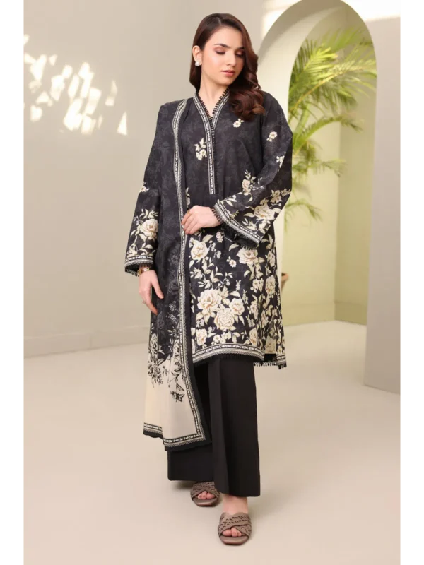 Zellbury 3-PC Digital Printed Vol 5 Unstitched Lawn Suit - Image 2