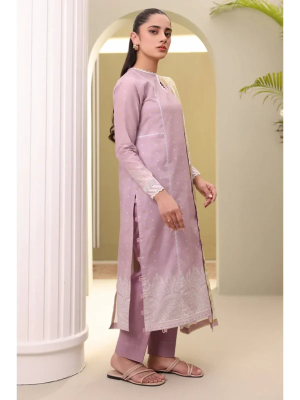 Zellbury 3-PC Digital Printed Vol 5 Unstitched Lawn Suit - Image 3