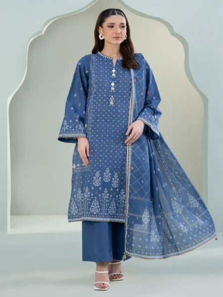 Zellbury 3-PC Digital Printed Vol 6 Unstitched Lawn Suit