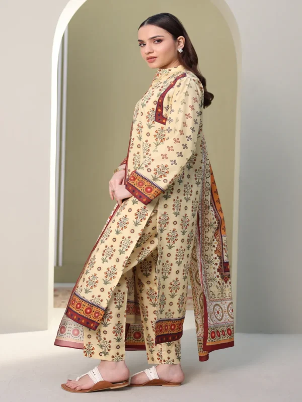Zellbury 3-PC Digital Printed Vol 6 Unstitched Lawn Suit - Image 2