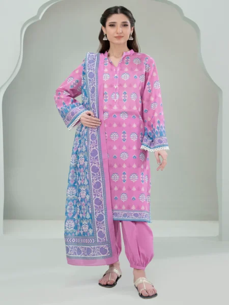 Zellbury 3-PC Digital Printed Vol 6 Unstitched Lawn Suit
