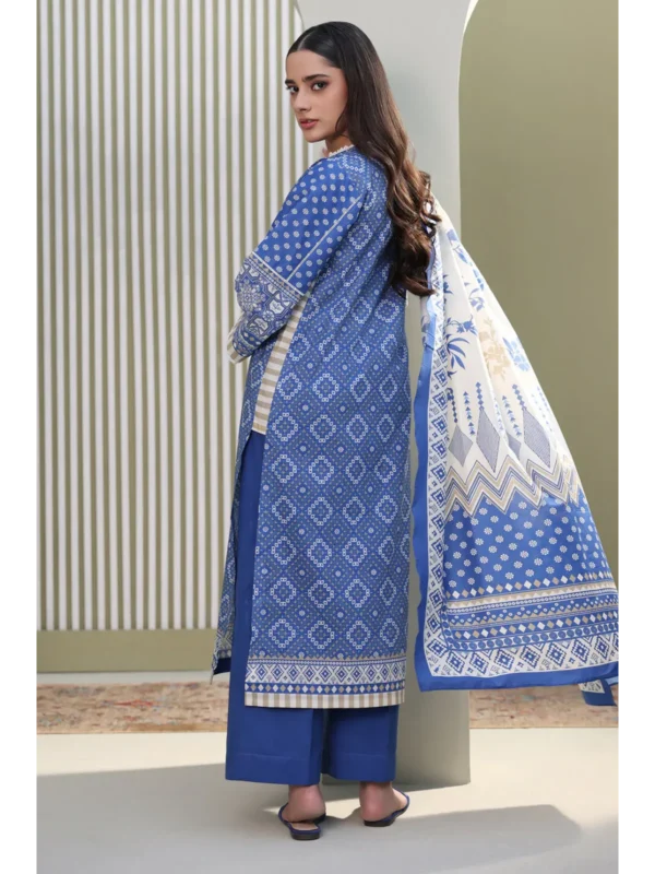 Zellbury 3-PC Digital Printed Vol 5 Unstitched Lawn Suit - Image 2
