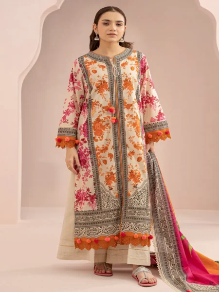 Zellbury 3-PC Digital Printed Vol 6 Unstitched Lawn Suit