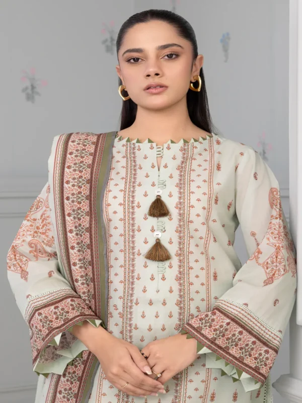 Zellbury 3-PC Digital Printed Vol 6 Unstitched Lawn Suit - Image 2