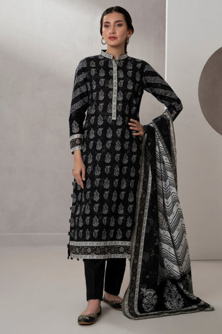 Zellbury 2-PC Digital Printed Unstitched Lawn Suit MonoChorme Collection