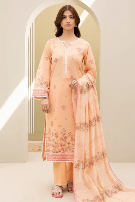 Zellbury 3-PC Digital Printed Vol 7 Unstitched Lawn Suit
