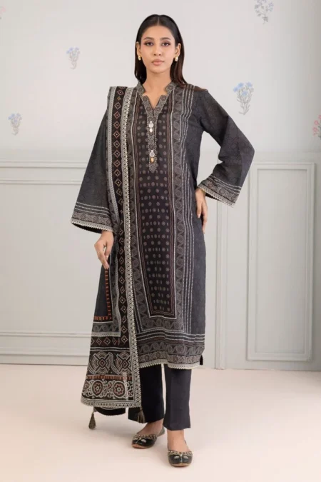 Zellbury 3-PC Digital Printed Vol 7 Unstitched Lawn Suit