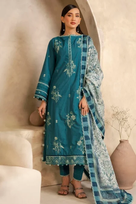 Zellbury 3-PC Digital Printed Vol 7 Unstitched Lawn Suit