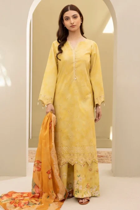 Zellbury 3-PC Digital Printed Vol 7 Unstitched Lawn Suit
