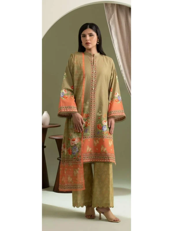 Zellbury 3-PC Digital Printed Vol 8 Unstitched Lawn Suit