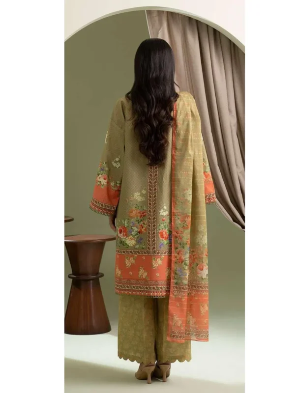 Zellbury 3-PC Digital Printed Vol 8 Unstitched Lawn Suit - Image 2