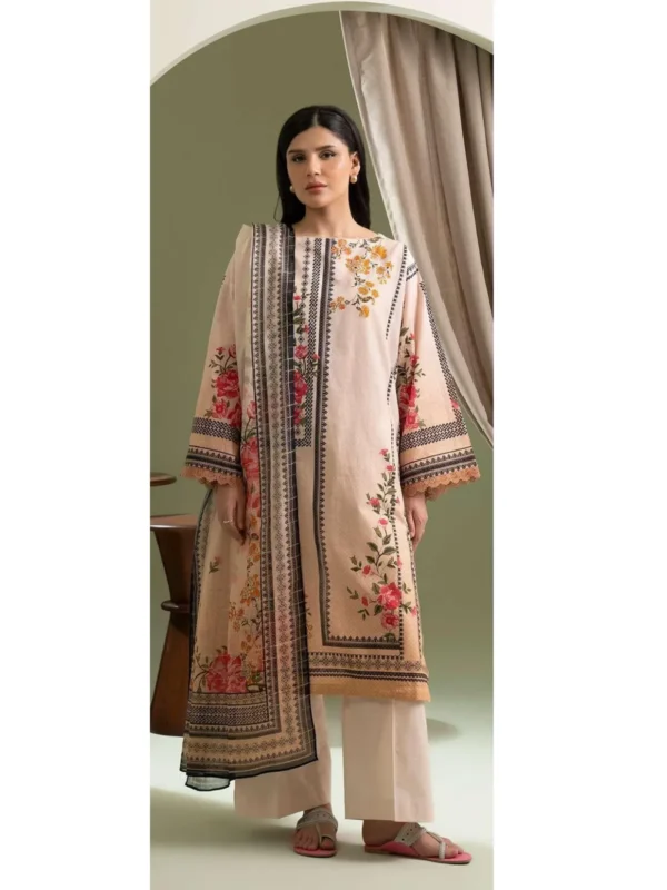 Zellbury 3-PC Digital Printed Vol 8 Unstitched Lawn Suit