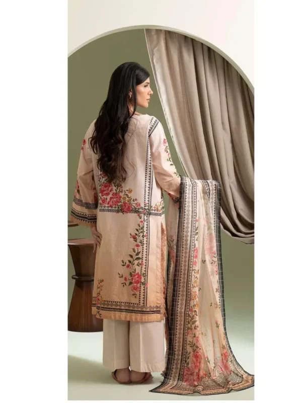 Zellbury 3-PC Digital Printed Vol 8 Unstitched Lawn Suit - Image 2