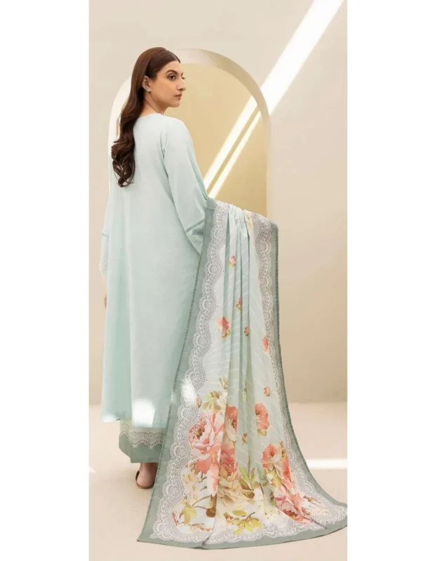 Zellbury 3-PC Digital Printed Vol 8 Unstitched Lawn Suit - Image 2