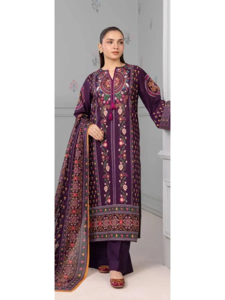 Zellbury 3-PC Digital Printed Vol 8 Unstitched Lawn Suit