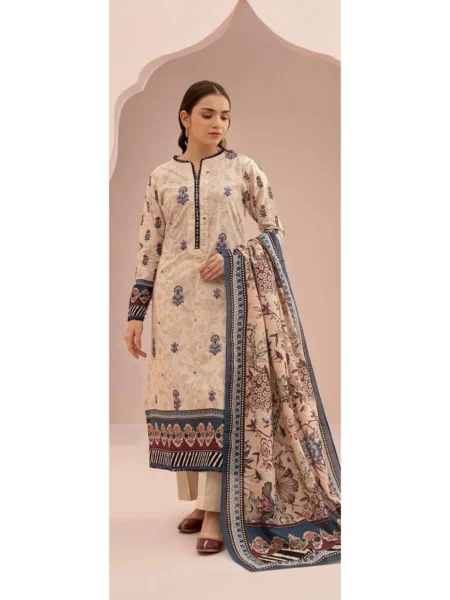 Zellbury 2-PC Digital Printed Vol 8 Unstitched Lawn Suit