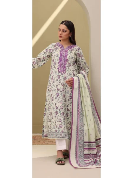 Zellbury 2-PC Digital Printed Vol 8 Unstitched Lawn Suit