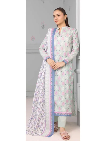 Zellbury 2-PC Digital Printed Vol 8 Unstitched Lawn Suit