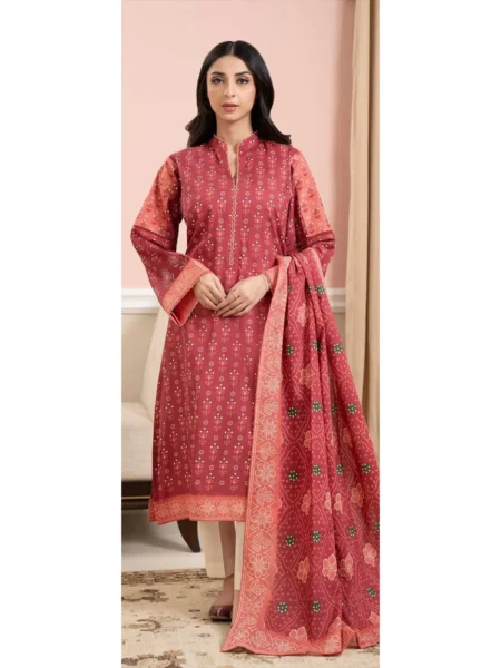 Zellbury 2-PC Digital Printed Vol 8 Unstitched Lawn Suit