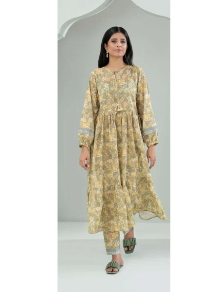 Zellbury 2-PC Digital Printed Vol 8 Unstitched Lawn Suit