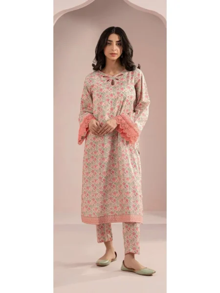 Zellbury 2-PC Digital Printed Vol 8 Unstitched Lawn Suit