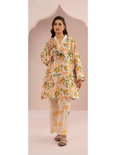 Zellbury 2-PC Digital Printed Vol 8 Unstitched Lawn Suit