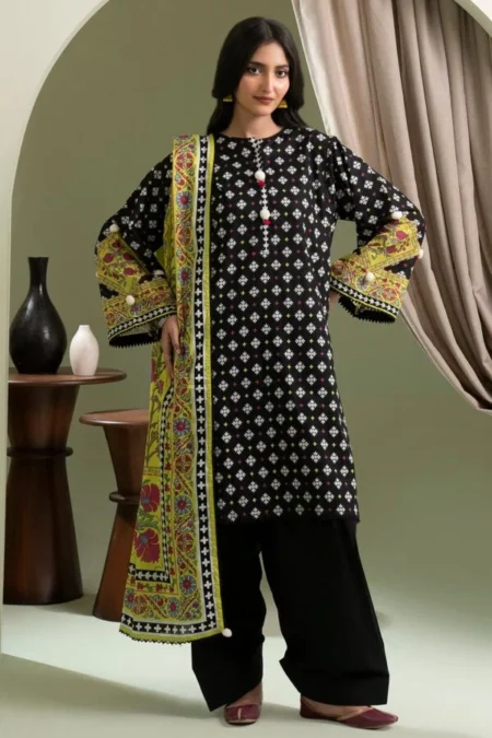Zellbury 3-PC Digital Printed Vol 9 Unstitched Lawn Suit